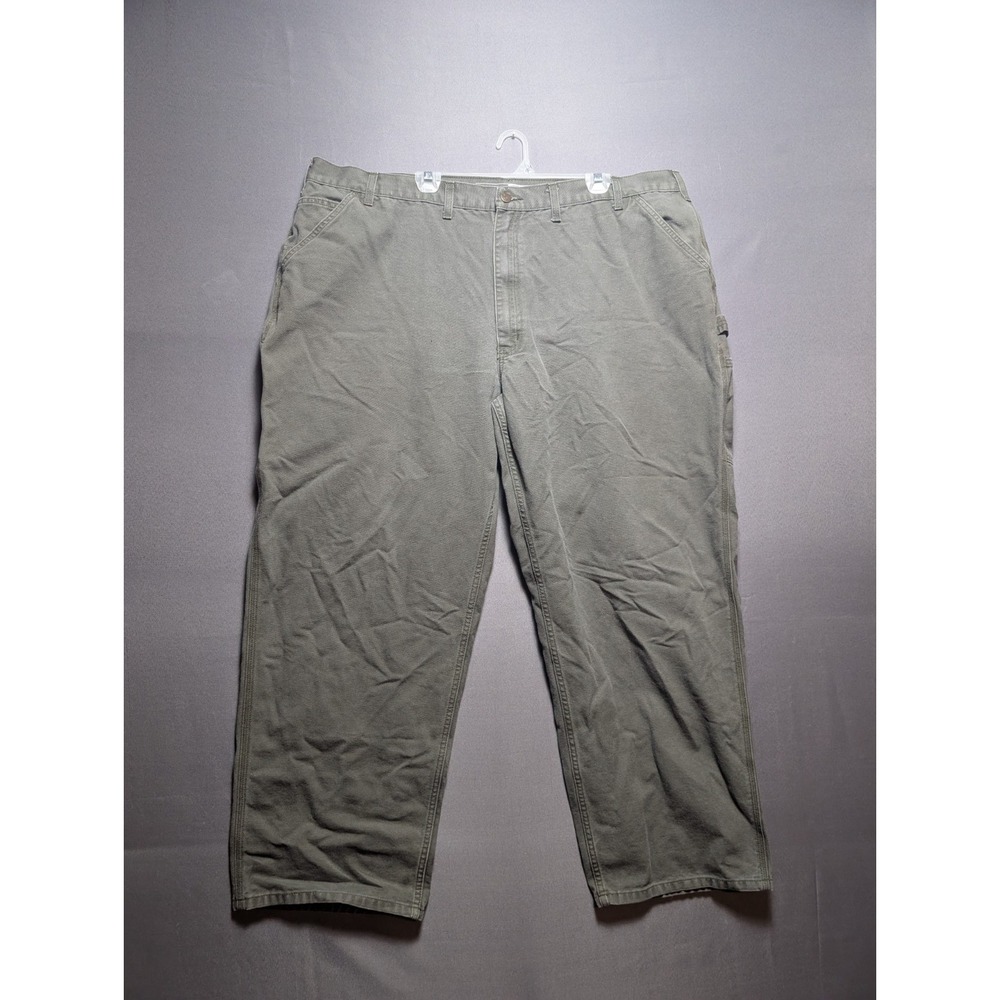 Carhartt Rugged Flex Work Pants Mens 48x32 Olive Green Relaxed Fit Hammer Loop
